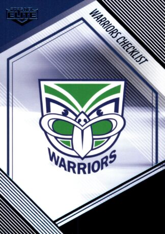 2025 NRL Elite Sapphire Mojo - MS136 Checklist Warriors