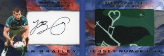 2025 NRL Elite Spotlight Jersey Patch Booklet - SB5 Jayden Brailey Newcastle Knights