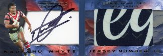 2025 NRL Elite Spotlight Jersey Patch Booklet - SB8 Naufahu Whyte Sydney Roosters