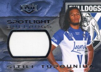 2025 NRL Elite Spotlight Jersey Patch - S2 Sitili Tupouniua Canterbury Bulldogs