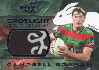 2025 NRL Elite Spotlight Jersey Patch - S7 Campbell Graham South Sydney Rabbitohs