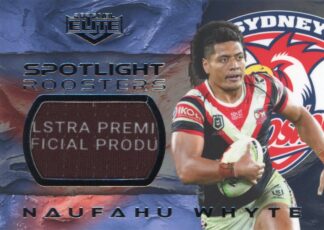 2025 NRL Elite Spotlight Jersey Patch - S8 Naufahu Whyte Sydney Roosters