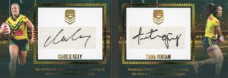 2025 NRL Elite Las Vegas Signature Booklet - VRS5 Isabelle Kelly & Tiana Penitani Jillaroos