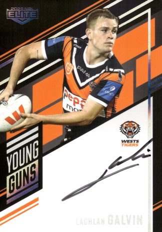 2025 NRL Elite Young Guns Signature - YGS17 Lachlan Galvin Wests Tigers