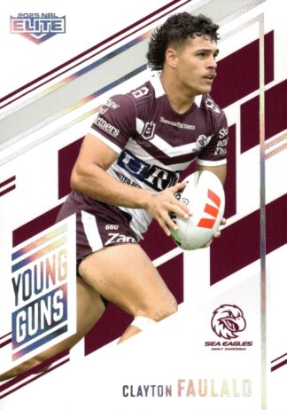 2025 NRL Elite Young Guns - YG14 Clayton Faulalo Manly Sea Eagles