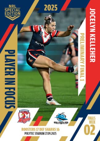 2025 NRLW Player In Focus Finals Week 2 Preliminary Final 1 - IFPFW1 Jocelyn Kelleher Sydney Roosters
