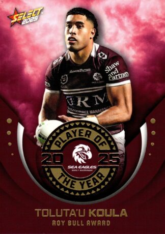 2025 NRL Select Club Player Of The Year - POTY07 Toluta’u Koula Manly Sea Eagles