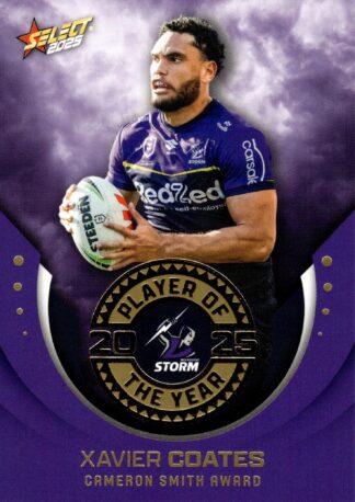 2025 NRL Select Club Player Of The Year - POTY08 Xavier Coates Melbourne Storm
