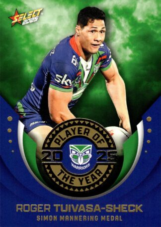 2025 NRL Select Club Player Of The Year - POTY16 Roger Tuivasa-Sheck Warriors