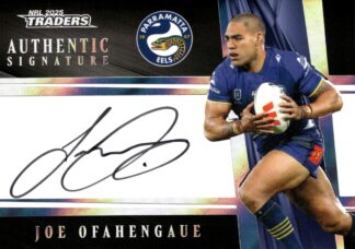 2025 NRL Traders NRL Black Authentics Signature - AB11 Joe Ofahengaue Parramatta Eels