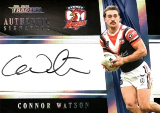 2025 NRL Traders NRL Black Authentics Signature - AB15 Connor Watson Sydney Roosters