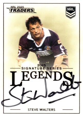 2025 NRL Traders Legends Signature - L26 Steve Walters Canberra Raiders