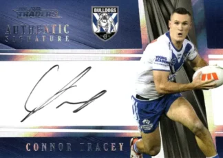 2025 NRL Traders NRL Team Authentics Signature - AT03 Connor Tracey Canterbury Bulldogs