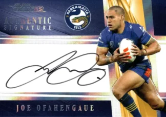 2025 NRL Traders NRL Team Authentics Signature - AT11 Joe Ofahengaue Parramatta Eels