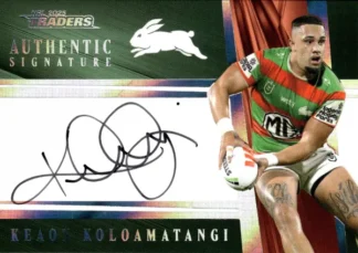 2025 NRL Traders NRL Team Authentics Signature - AT13 Keaon Koloamatangi South Sydney Rabbitohs