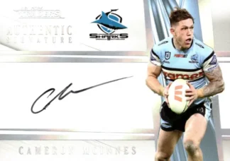 2025 NRL Traders NRL White Authentics Signature - AW04 Cameron McInnes Cronulla Sharks