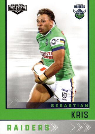 2025 NRL Elite Common Card - Base 013 Sebastian Kris Canberra Raiders