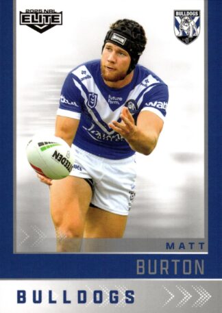 2025 NRL Elite Common Card - Base 020 Matt Burton Canterbury Bulldogs