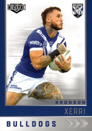 2025 NRL Elite Common Card - Base 027 Bronson Xerri Canterbury Bulldogs