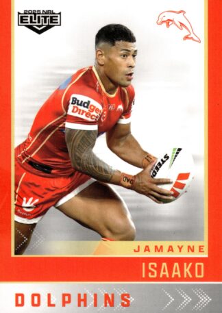 2025 NRL Elite Common Card - Base 040 Jamayne Isaako Dolphins