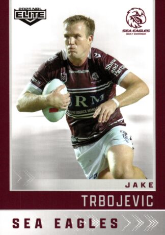 2025 NRL Elite Common Card - Base 062 Jake Trbojevic Manly Sea Eagles