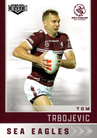 2025 NRL Elite Common Card - Base 063 Tom Trbojevic Manly Sea Eagles