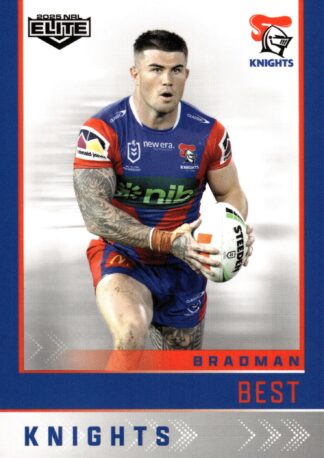2025 NRL Elite Common Card - Base 074 Bradman Best Newcastle Knights