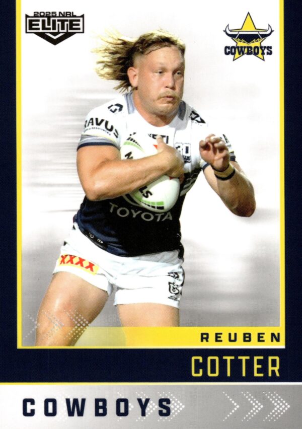 2025 NRL Elite Common Card - Base 083 Reuben Cotter North Queensland Cowboys