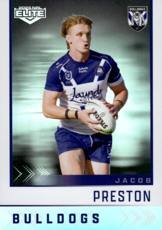 2025 NRL Elite Silver Specials - S025 Jacob Preston Canterbury Bulldogs