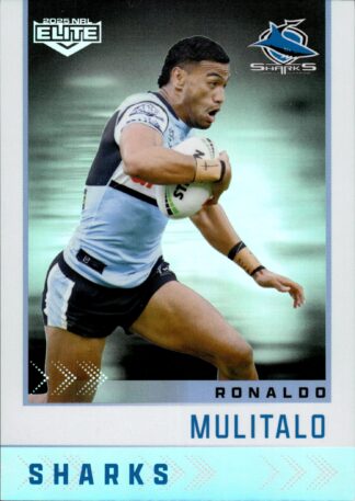 2025 NRL Elite Silver Specials - S034 Ronaldo Mulitalo Cronulla Sharks
