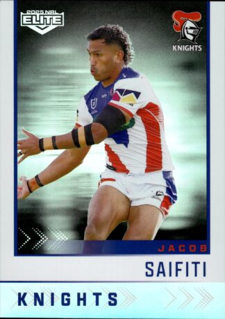 2025 NRL Elite Silver Specials - S078 Jacob Saifiti Newcastle Knights