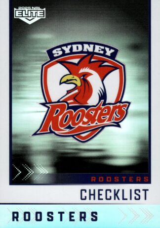2025 NRL Elite Silver Specials - S127 Checklist Sydney Roosters