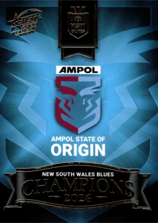 2026 Men's State Of Origin Champions - SM01 Checklist New South Wales Blues