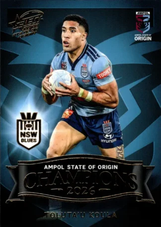 2026 Men's State Of Origin Champions - SM04 Toluta'u Koula New South Wales Blues