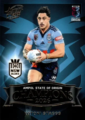 2026 Men's State Of Origin Champions - SM06 Kotoni Staggs New South Wales Blues