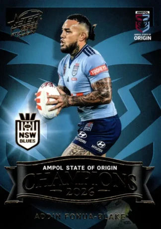 2026 Men's State Of Origin Champions - SM08 Addin Fonua-Blake New South Wales Blues