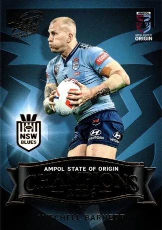 2026 Men's State Of Origin Champions - SM10 Mitchell Barnett New South Wales Blues