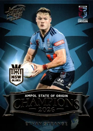 2026 Men's State Of Origin Champions - SM18 Ethan Strange New South Wales Blues