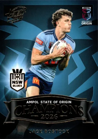 2026 Men's State Of Origin Champions - SM19 Jack Bostock New South Wales Blues