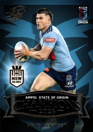 2026 Men's State Of Origin Champions - SM20 Bradman Best New South Wales Blues