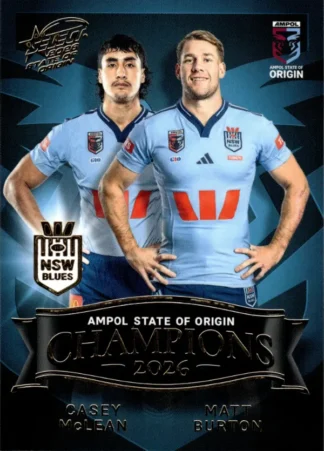 2026 Men's State Of Origin Champions - SM23 Casey McLean & Matt Burton New South Wales Blues