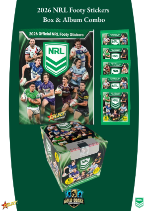 2026 NRL Footy Stickers Album And Box Combo