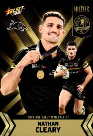 The NRL Trading Card Specialists 6 2026 NRL Hilites Dally M Medallist - NHD1 Nathan Cleary Penrith Panthers