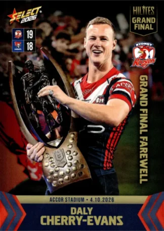The NRL Trading Card Specialists 8 2026 NRL Hilites Finals Grand Final - NHG3 Daly Cherry-Evans Sydney Roosters