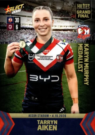 The NRL Trading Card Specialists 6 2026 NRLW Hilites Grand Final - NWHG2 Tarryn Aiken Sydney Roosters