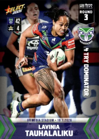 2026 NRLW Hilites Round 03 - NWH03 Lavinia Tauhalaliku Warriors