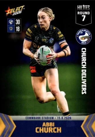 2026 NRLW Hilites Round 07 - NWH07 Abbi Church Parramatta Eels