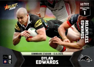 The NRL Trading Card Specialists 11 2026 NRL Hilites Finals Qualifying 1 - NHQ1 Dylan Edwards Penrith Panthers