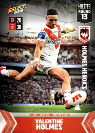 2026 NRL Hilites Round 13 - NH13 Valentine Holmes St George Dragons