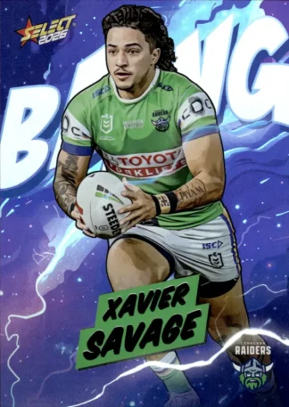 2026 NRL League Heroes Bang - B008 Xavier Savage Canberra Raiders